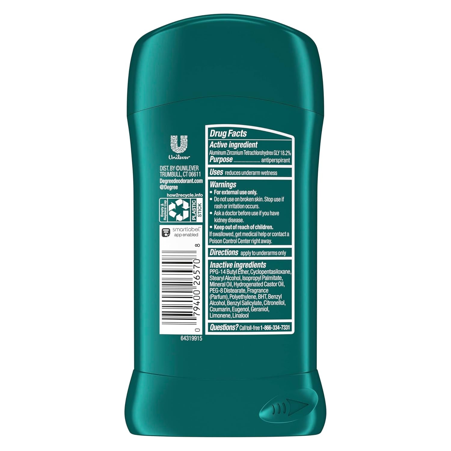 Men Original Protection Antiperspirant Deodorant, Sport, 2.7 Oz Pack of 6
